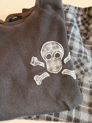 Pigiama Tezenis bambino teschio e quadri