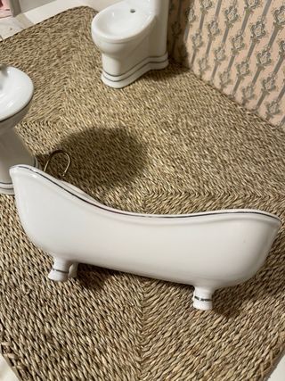 Set Bagno Dollhouse Bianco Filo Argento