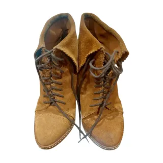 Botín cuña Stradivarius Marrón Talla 40