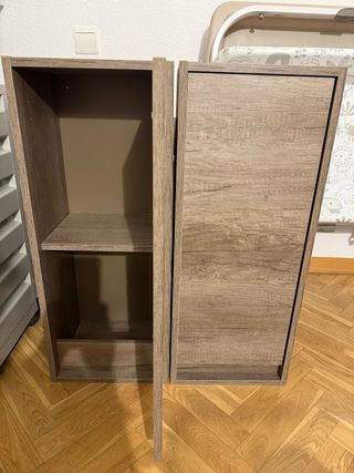2 Muebles Estantería Madera