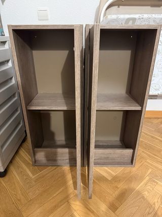 2 Muebles Estantería Madera
