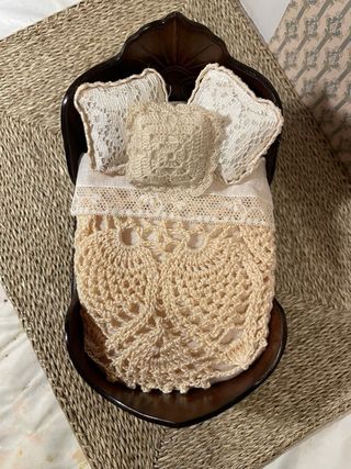 Letto a barca per casa delle bambole