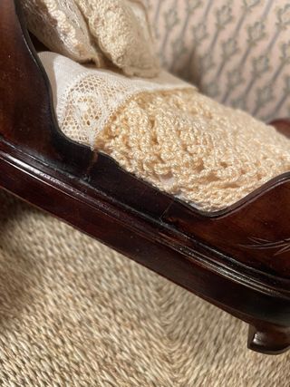 Letto a barca per casa delle bambole