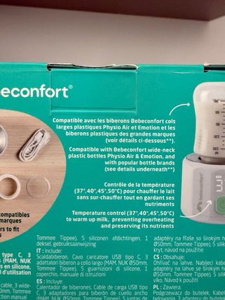 Calienta biberones Bebeconfort digital portátil