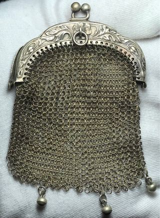 Monedero Malla Plata Ley + Regalo