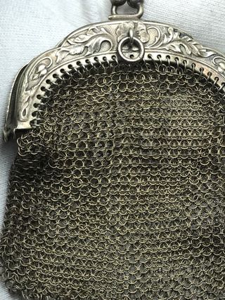Monedero Malla Plata Ley + Regalo