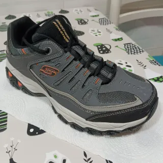 Zapatillas Skechers Gris Naranja