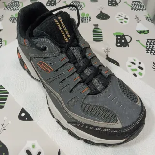Zapatillas Skechers Gris Naranja