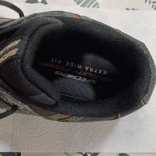 Zapatillas Skechers Gris Naranja