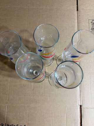 Set 5 Bicchieri Flûte Murano