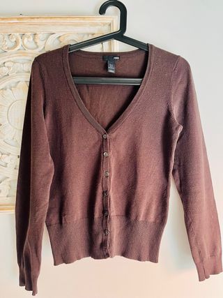 Chaqueta H&M Lana Marrón Talla S