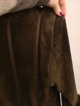 Cappotto in pelle marrone