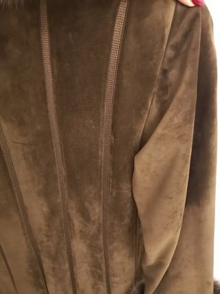 Cappotto in pelle marrone