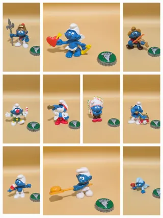 Lote Figuras Pitufos Schleich Peyo