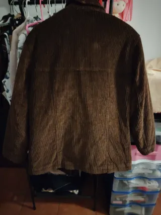 Chaqueta de pana hombre marrón