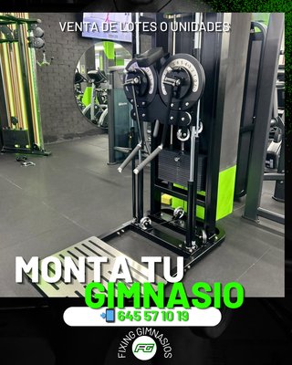 Equipamiento fitness para gimnasios.