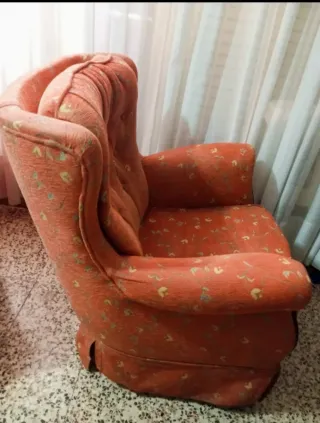 Sillón orejero vintage
