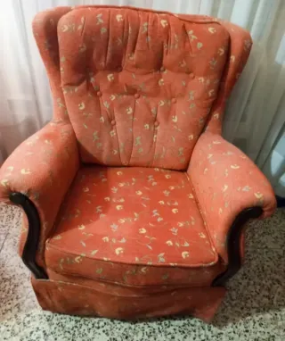 Sillón orejero vintage