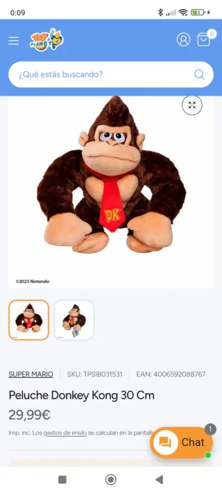 Lote Donkey Kong y Princesa Peach Peluches