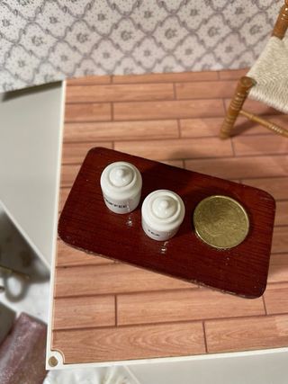 Coppia barattoli caffè e tè per casa bambole