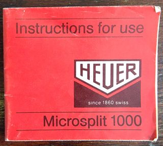 Cronometro digitale Heuer Microsplit 1000