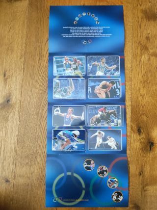 Folder schede telefoniche "Ori olimpici"