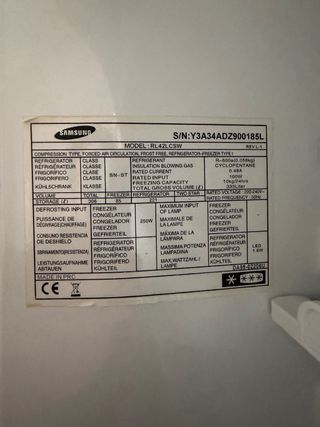 Nevera Combi Samsung Blanca