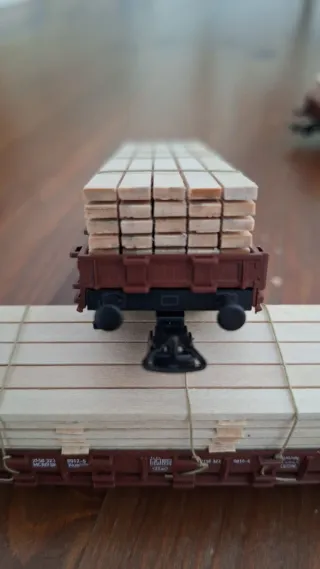 4 Vagones teleros Piko H0