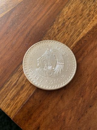 Moneda de Plata 5 Pesos