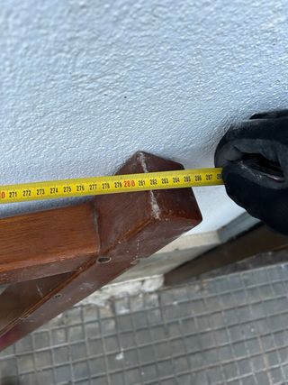 Barandilla de madera maciza