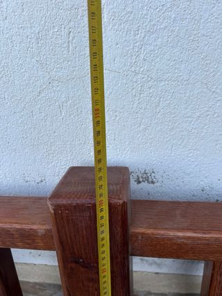 Barandilla de madera maciza