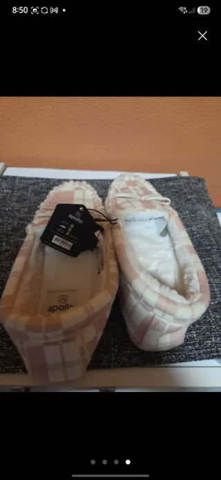 Zapatillas Mocasín Apollo Beige y Rosa