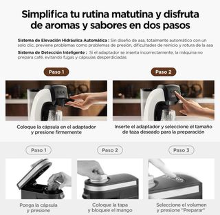 Cafetera de cápsulas 5 en 1. PRECINTADA.