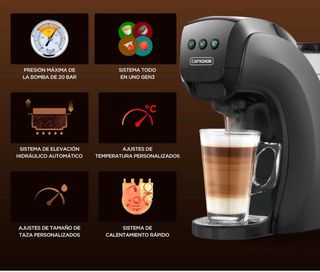 Cafetera de cápsulas 5 en 1. PRECINTADA.