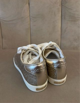 Jimmy Choo Miami Glitter Zapatillas Doradas