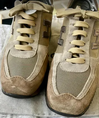 Zapatillas Hogan Hombre Talla 42 Beige/Marrón orig