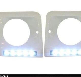 Kit faros delanteros con Luz diurna Cromada para M