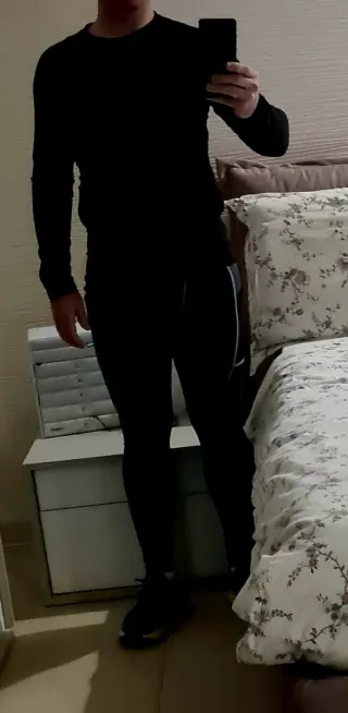 Completo Running Uomo M Nero