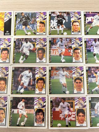 Lote 24 cromos Real Madrid Liga 97/98