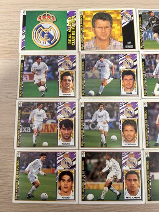 Lote 24 cromos Real Madrid Liga 97/98