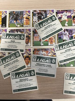 Lote 24 cromos Real Madrid Liga 97/98