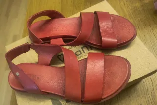 Sandalias Pikolinos Piel Rojas Talla 37