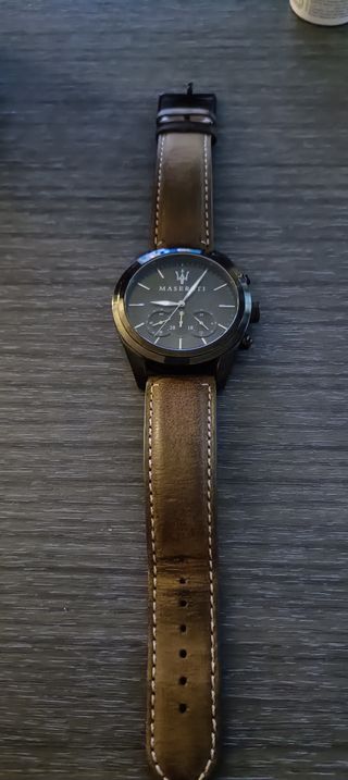 Reloj Maserati Cronógrafo Negro y Marrón