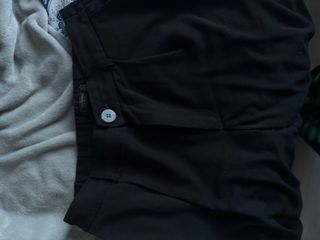 Pantalones de pinza negros
