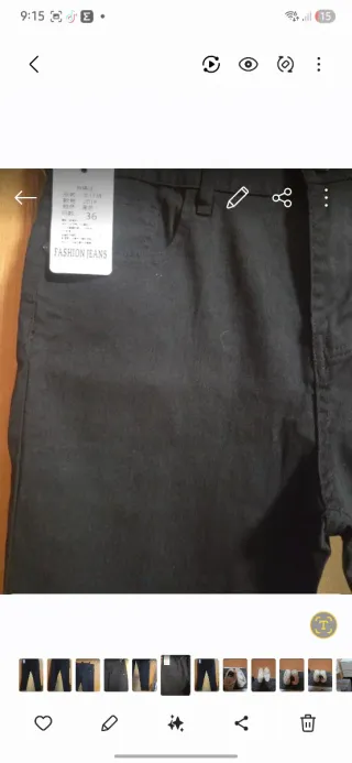 Pantalones Negros Talla 46 XXL Nuevos con Etiqueta