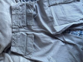 Pantalones Cargo Bershka Gris Talla M