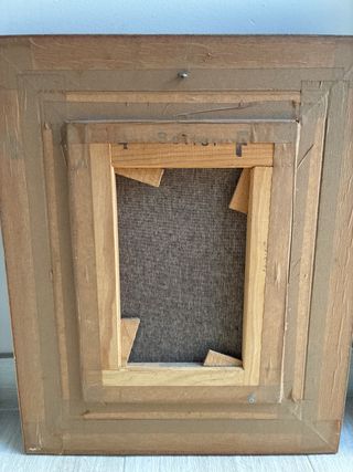 Óleo de Calla Lilies con Marco Dorado