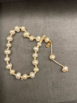 Pulsera Tous perlas y oso oro
