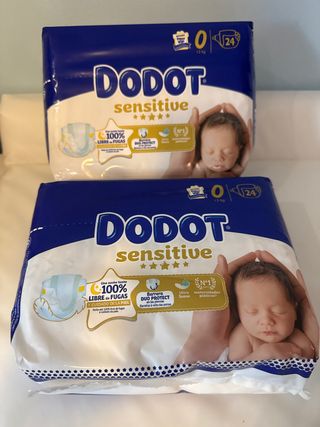 Dodot Sensitive Talla 0 (Paquete 24 uds) 2 paquete