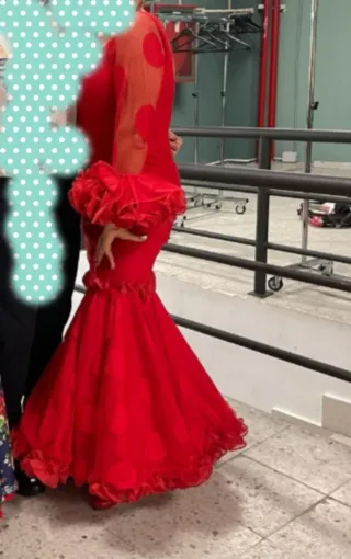 Vestido Flamenca Canastero Rojo